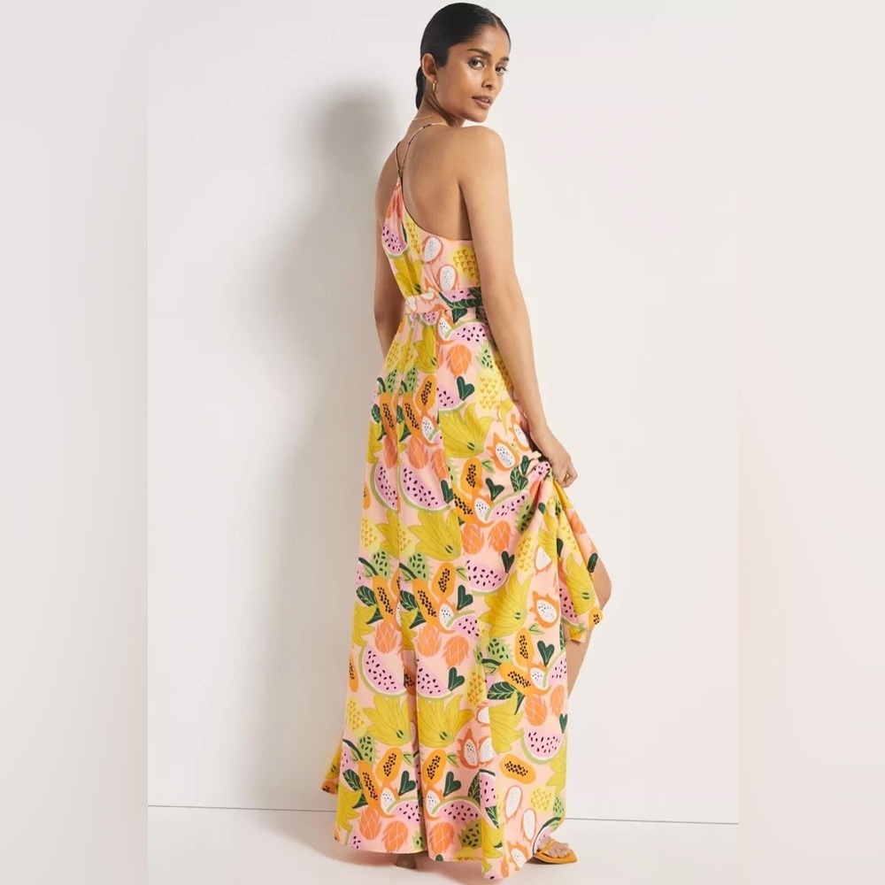 Hutch Glenne Matte Satin Wrap Dress - Picture 3 of 4